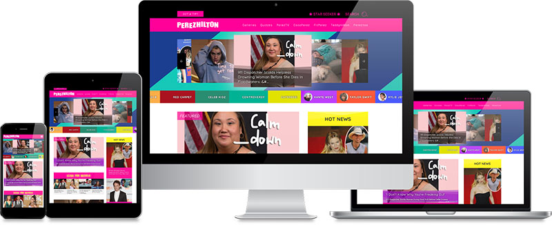 PerezHilton.com New Responsive Design by GrowthMed Medical Marketing